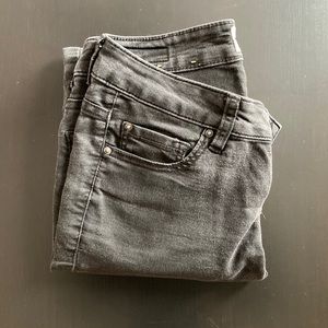 Slightly faded black jeggings